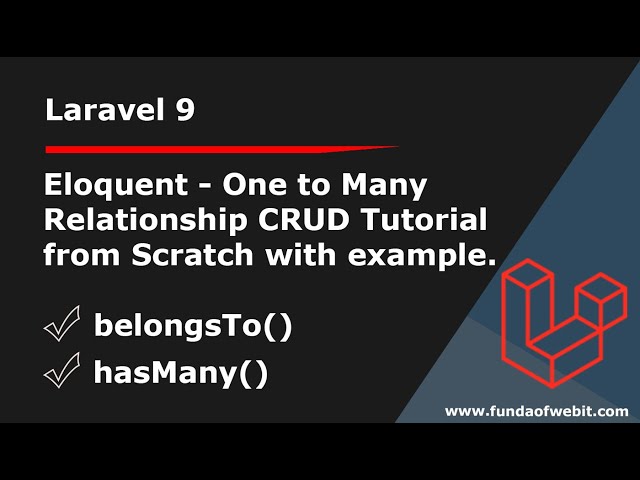 Laravel Eloquent One To Many Relationship Tutorial With Example Shouts