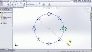 SOLIDWORKS TUTORIAL FOR BEGINNERS 21 CIRCULAR SKETCH PATTERN#