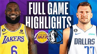 Los Angeles Lakers vs Dallas Mavericks Full Game Highlights