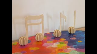 Assembling The Music Notes 3d Puzzle