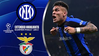 Inter vs. Benfica: Extended Highlights | UCL Quarter-Finals - Leg 2 | CBS Sports Golazo