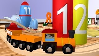 Wooden Number Train: Learn Numbers 11-20 for Children