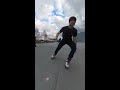 power slide sliding on inline skates. oxelo mf500 free skate.