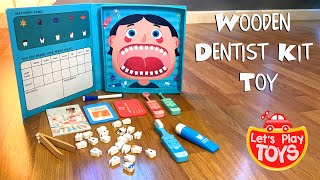 Wooden Dentist Kit Toy for Kids Role Play Gift for Boys and Girls【牙科小医生】角色扮演