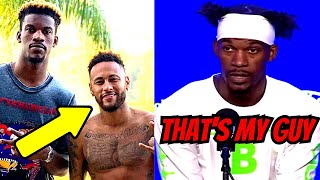 Jimmy Butler Talking About Neymar Jr ⚽ | Miami Heat NBA Playoffs Finals Media Day