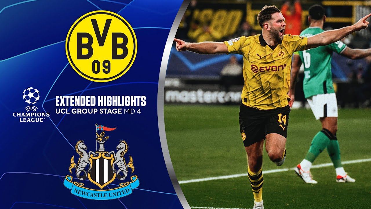 Borussia Dortmund Vs. Newcastle: Extended Highlights | UCL Group Stage ...