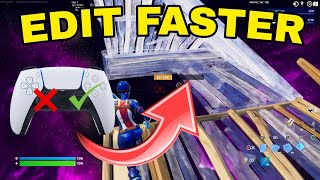 EDIT FASTER on CONTROLLER & CONSOLE (Remove INPUT DELAY) in Fortnite