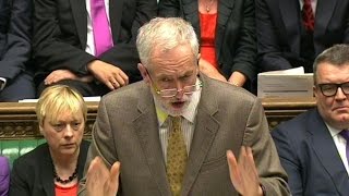 Jeremy Corbyn's debut at PMQs – video highlights