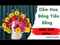 #camhoa Cắm Hoa Đồng Tiền Bằng Bình Con Công Đơn Giản | #camhoadongian @dienflower