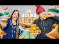 Eating Only Indian Food For 24 Hours - කවදාවත් කාපු නැති ඉන්දියාවේ කෑම 🇮🇳🤤සිංහල vlog | Yash and Hass