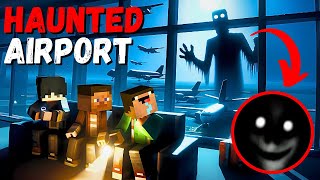 HAUNTED AIRPORT😨! Minecraft horror video in hindi