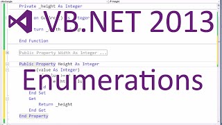 VB.NET 2013 - Enumerations