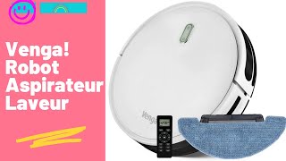 💮Venga! Robot Aspirateur Laveur de sol Facile à Utiliser 6 Modes de Nettoyage Silencieux