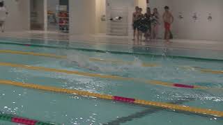 20181111 学生記録会　混合４×５０ｍメドレーリレー　３組