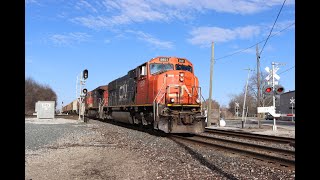 Railfanning Wellsboro, Indiana 4/2/23 CN, CSX, BNSF