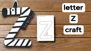 letter Z craft | zebra craft with letter Z| alphabet activity