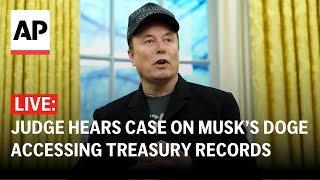 LIVE: Outside NY court as judge hears case on Elon Musk’s DOGE accessing Treasury records