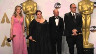 Spotlight: Michael Sugar & Steve Golin Oscars Backstage Interview (2016) | ScreenSlam