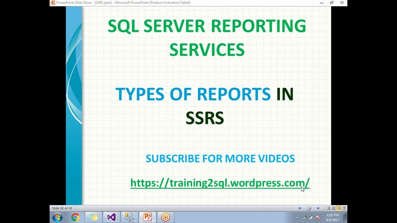 12 TYPES OF REPORTS IN SSRS | REPORT TYPES IN SSRS - YouTube