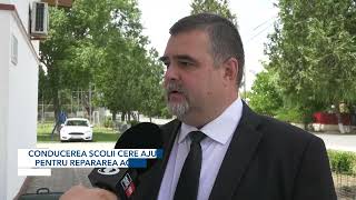 ȘCOALA DIN TURNU MĂGURELE, FĂRĂ ACOPERIȘ LA DOUĂ SĂPTĂMÂNI DE LA FURTUNĂ