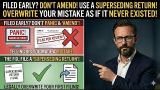 The Superseding Return 2026: Form 1040 vs. 1040-X & The "Audit Shield"