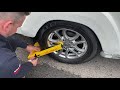 how to fit a milenco compact wheelclamp to a caravan trailer step by step guide