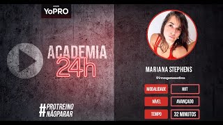 Ginástica em casa - Hiit/Funcional com Mariana Stephens - Avançado | Academia24h