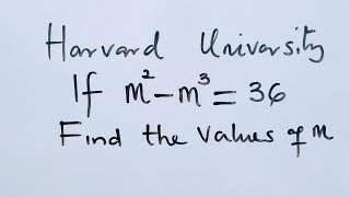 Harvard's | Admission Interview | Cubic Equation | Quadratics | Real & Complex Roots  | Polynomial |