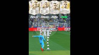 David Beckham Free Kicks Evolution From FIFA 22 To FC 25 #beckham #eafc25 #freekickgoals