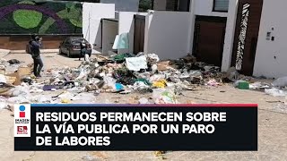 Recolectores de basura bloquean calles de Oaxaca por aumento salarial