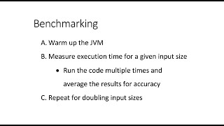 Benchmarking a Sorting Algorithm in Java