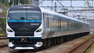 3035M E257系2000番台 NA-08編成 特急踊り子15号伊豆急下田行き 新子安駅通過