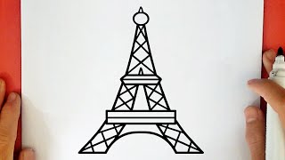 HOW TO DRAW THE EIFFEL TOWER