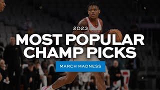 The most popular champion in 2023 March Madness brackets