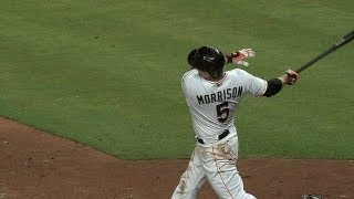 ATL@MIA: LoMo plates Lucas with an RBI single