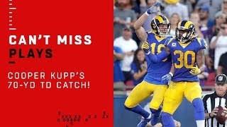 Goff Floats a Perfect 70-Yd TD Pass to Kupp!