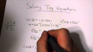 Solving Simple Trig Equations