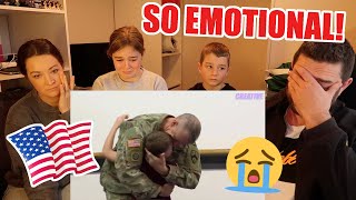New Zealand Family Reacts to MOST EMOTIONAL SOLDIERS COMING HOME! (WE CRIED...)