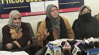 JK ICDS supervisor Union address media at Srinagar