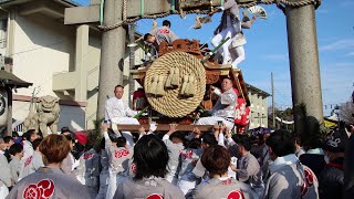 令和7年 杭全神社 注連縄上げ 野堂町北組