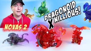 Bakugan Legends Nova Dragonoid X Nillious Trox Hydorous Light up the City Review