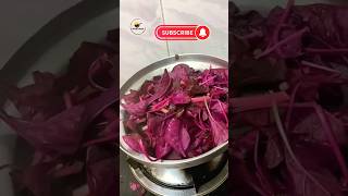 লাল শাক ভাজি#red vegetable fry#Red Amaramth#সহজে লাল শাক ভাজি করা#short video#hamida's kitchen