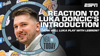 REACTION to Luka Doncic's introduction with Lakers + How will he fit with LeBron James?! | NBA Today