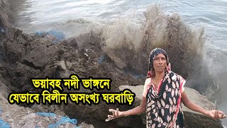 ভয়ংকর নদী ভাঙ্গনে যেভাবে বিলীন অসংখ্য ঘরবাড়ি | River Erosion in bangladesh