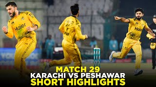 PSL 9 | Short Highlights | Karachi Kings vs Peshawar Zalmi | Match 29 | M2A1A