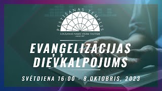 PTD | Evanģelizācijas  Dievkalpojuma Tiešraide  - 08.10.23