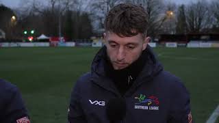 Joe Lea \u0026 Pat Suraci Post Match Interview | Poole Town vs Frome Town