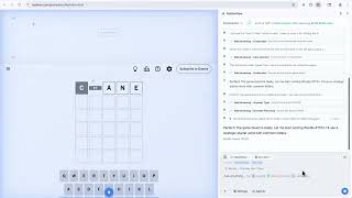 PebbleFlow.ai solves the Wordle on the first try. PebbleFlow can drive your browser, under your con