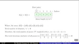 Sorting Algorithms - Bubble Sort : Ascending Order Sorting