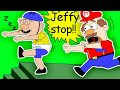 JEFFY SLEEPWALKS DESTROYS MARIO'S HOUSE